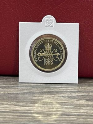 1989 Bill of Rights PROOF £2 coin