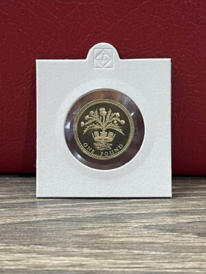 1989 Scottish Thistle PROOF £1 coin