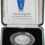1998 UK Coin 50p Silver Proof NHS