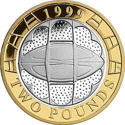 1999 Rugby World Cup £2