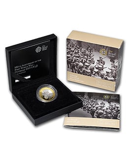 2014 UK Coin £2 Silver Proof Outbreak of WWI