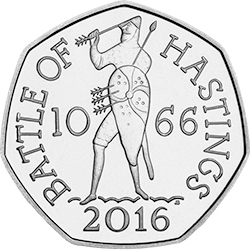 2016 Battle of Hastings 50p