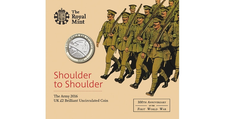 Shoulder to Shoulder The Army 2016 BUNC Royal Mint £2 Coin Pack