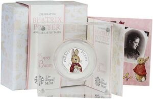 2018 Flopsy Bunny Beatrix Potter Silver Proof 50p