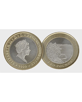 2020 Gibraltar Sandy Bay £2 Coin