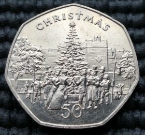 1982 Isle Of Man Christmas 50p