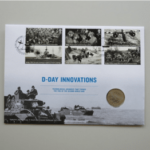 2019 D-Day Innovations BU 2 Pounds Coin Cover - Royal Mail First Day Cover