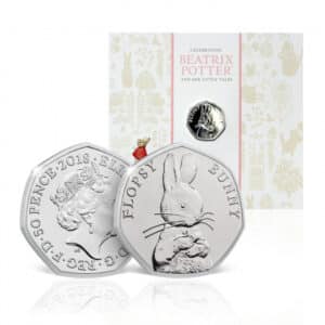 Flopsy Bunny 2018 UK 50p Brilliant Uncirculated Coin