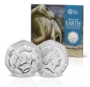 Iguanodon 2020 UK 50p Brilliant Uncirculated Coin