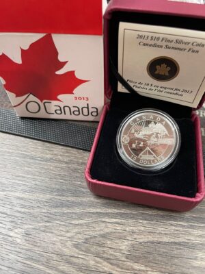 2013 Canada $10 Fine Silver Coin – Canadian Summer Fun