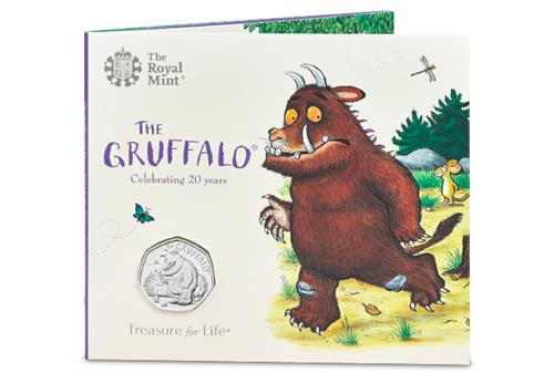 The Gruffalo and Mouse 2019 UK 50p Brilliant Uncirculated Coin