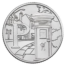 2018 P - PostBox 10p Coin