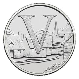 Villages 10p Coin 2018 - V - Great British Coin Hunt