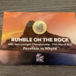 Rumble on the Rock £2 Coloured Coin Card