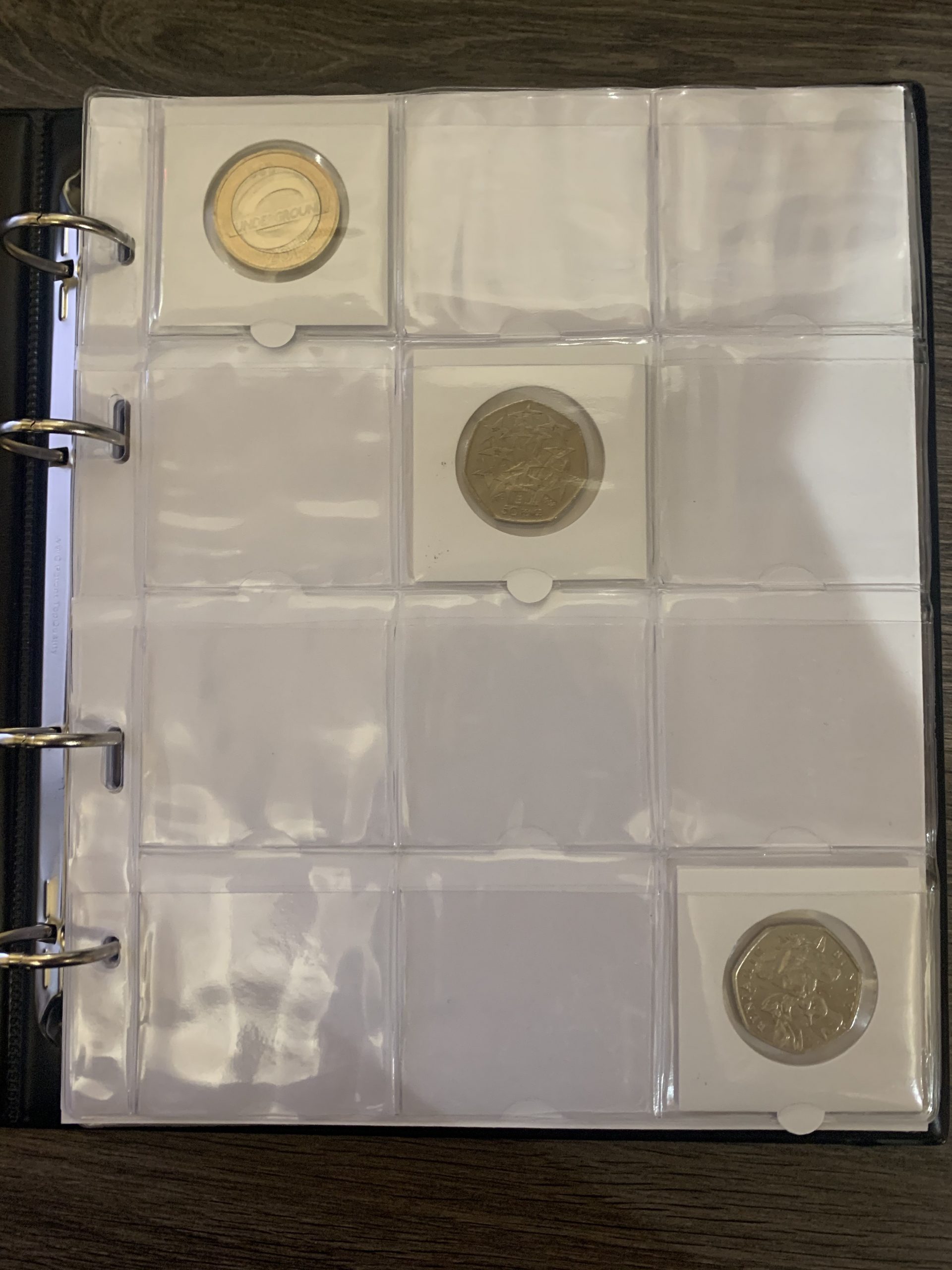 Self Adhesive Coin Holder Album