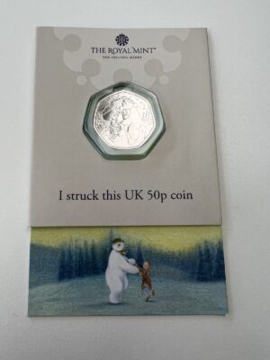 2023 Strike Your Own SYO The Snowman - Royal Mint Christmas 50p