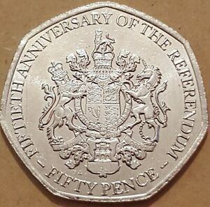 50 Pence - Elizabeth II Referendum Anniversary 2017