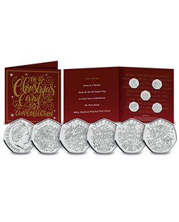 THE CHRISTMAS CAROL 50P COIN COLLECTION PACK