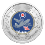 2024 Canada $2 Royal Canadian Air Force Coloured UNC Coin in Capsule