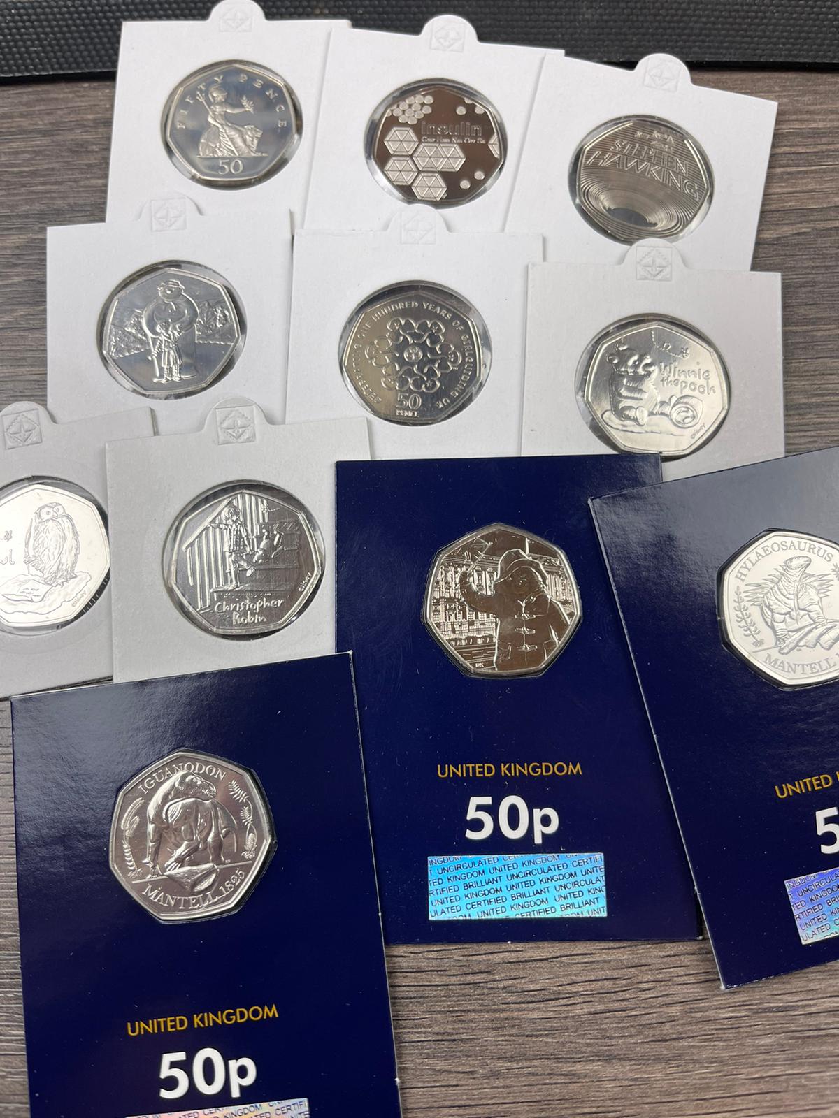 Loose BUNC/PROOF 50p Coins