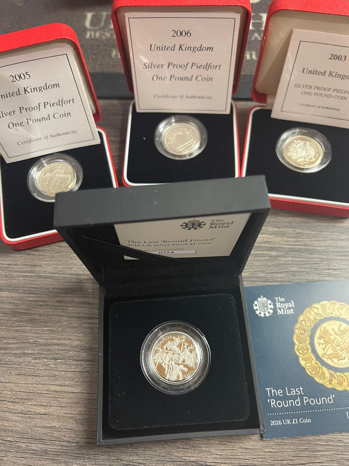 Silver Proof £1 Coins