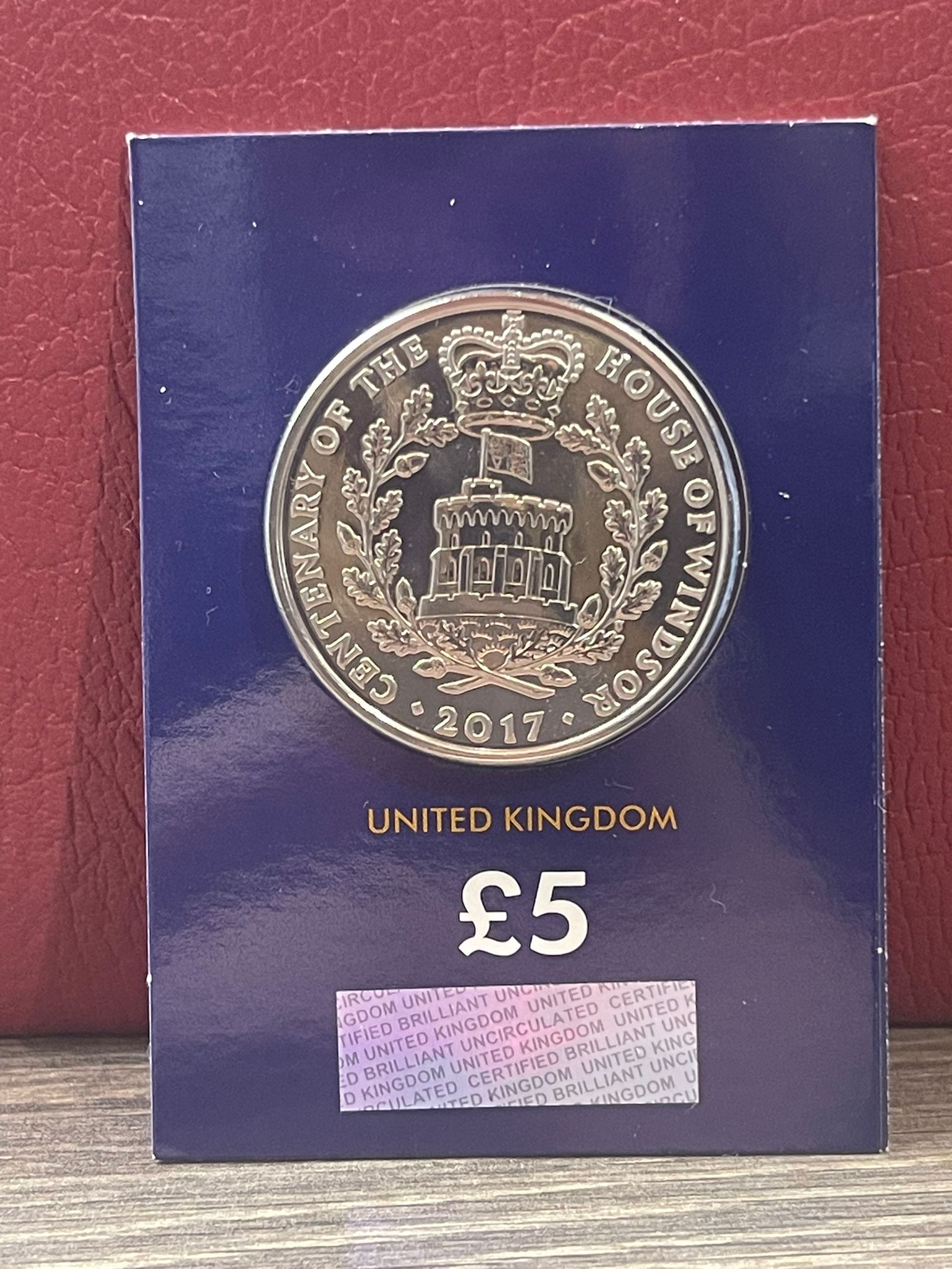 2017 House of Windsor UK Coin £5 CC Certified BU