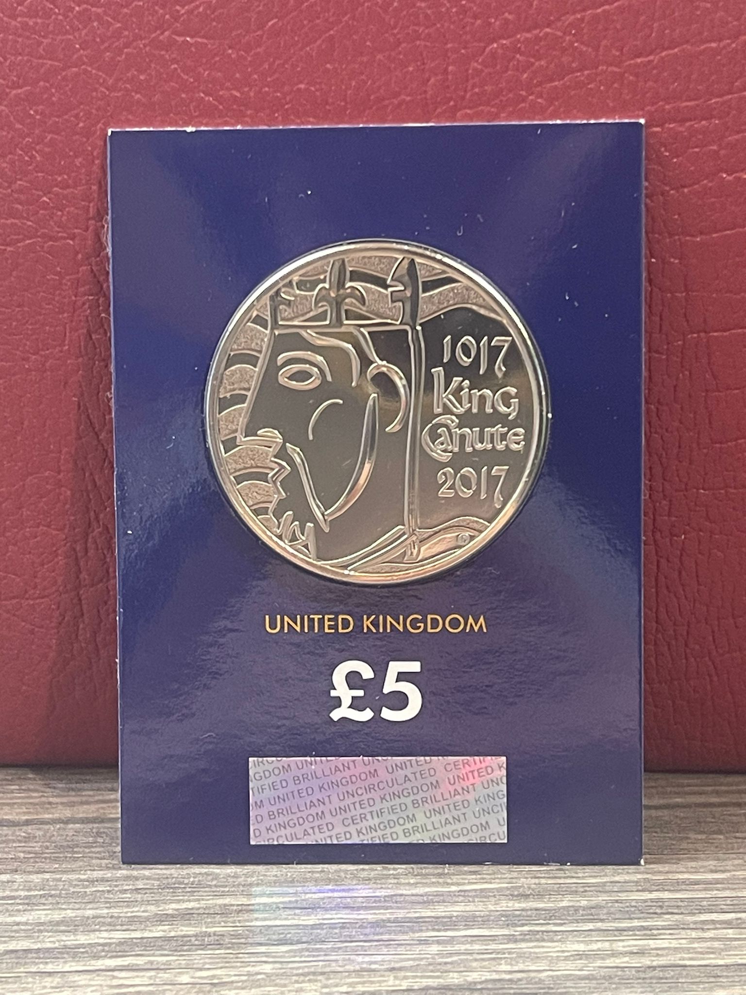 2017 King Canute UK £5 CC Certified BU