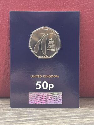 2022 Platinum Jubilee 50p Brilliant Uncirculated (BUNC)