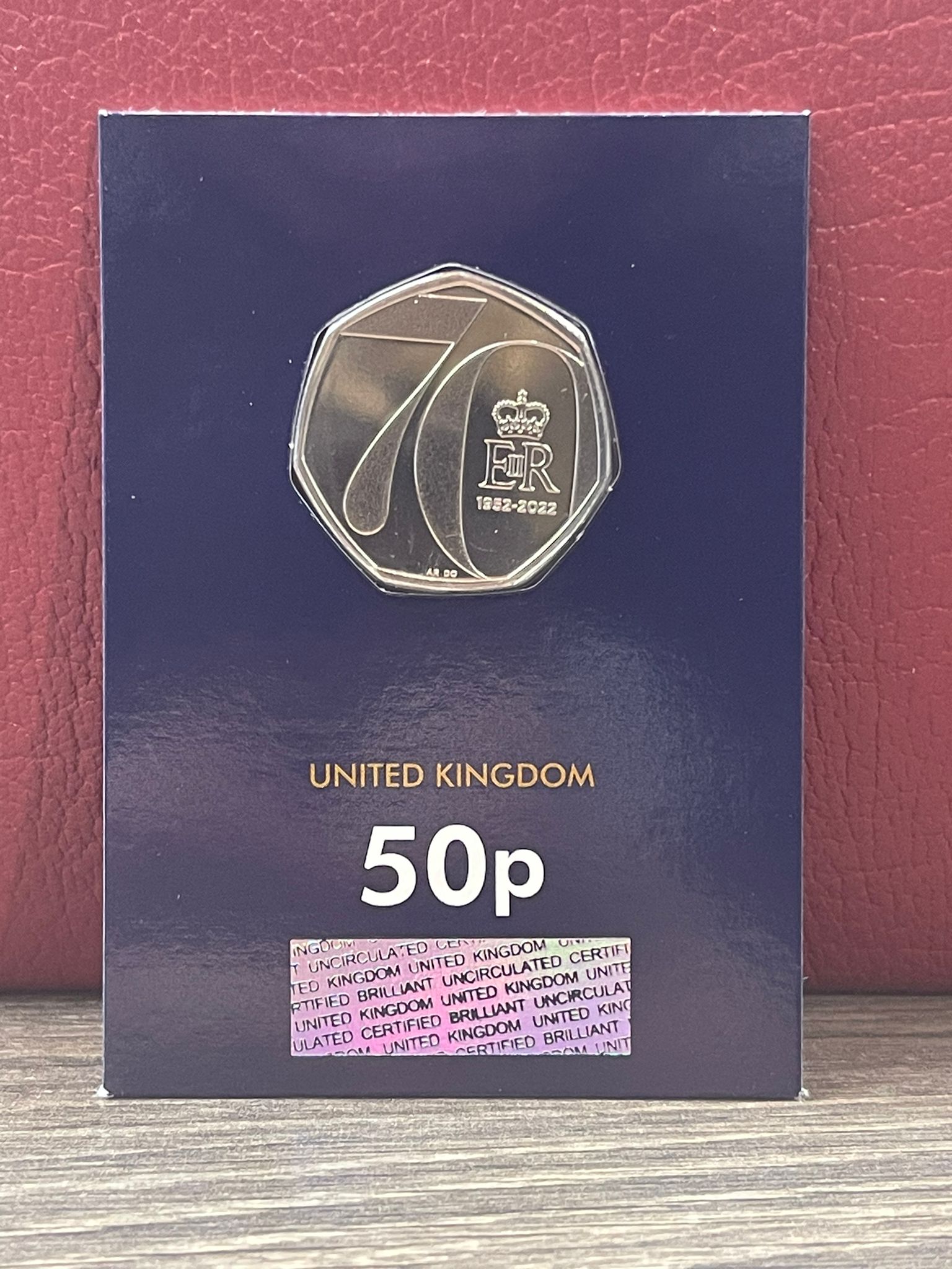 2022 Platinum Jubilee 50p Brilliant Uncirculated (BUNC)