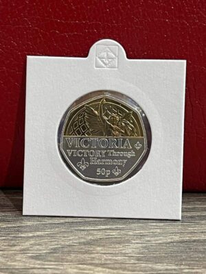 2022 Jersey Platinum jubilee - Victory Through Harmony Dual Plated 50p