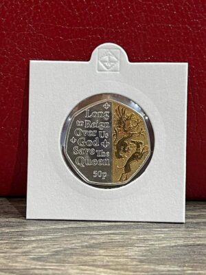 2022 Platinum jubilee - Long To Reign Over Us Dual Plated 50p