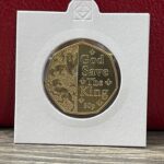 2023 Gold Plated God Save the King 50p