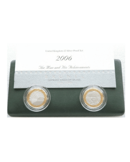 2006 Isambard Kingdom Brunel Plot £2 Silver Proof Set