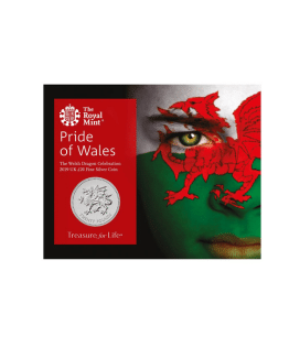 Royal Mint The Welsh Dragon Celebration 2016 Pride Of Wales £20 Fine Silver Coin