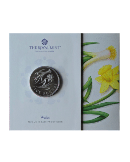 2025 Wales Daffodil and Leek UK Proof £5 RM Exclusive