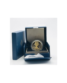 2012 Queen Elizabeth II Diamond Jubilee Five Pound Crown Gold Plated Silver Proof Coin