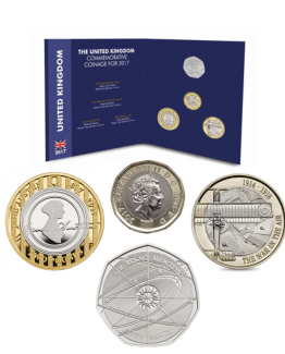 2017 Coin Collecting Pack with £2, £1 and 50p BU Coins