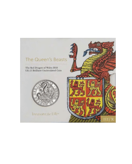 2018 Queen’s Beasts – Red Dragon of Wales £5 BU