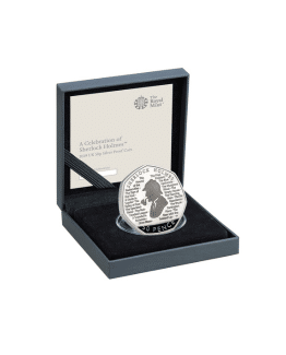 2019 Sherlock Holmes Fifty Pence Silver Proof Coin