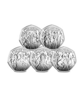 2024 Isle of Man Peter Pan 50p Coin Set