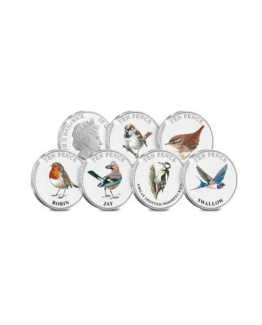 The 2021 Garden Birds Guernsey Colour 10p Set